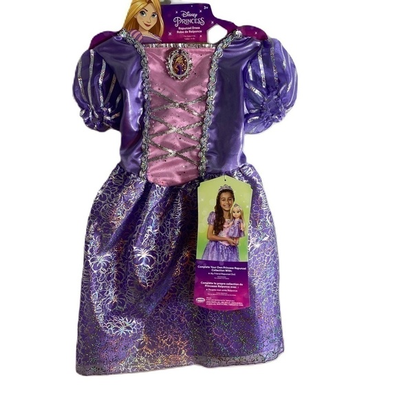 Disney Rapunzel Princess Dress Sz 3-6 Purple NEW Costume Dress Up Play